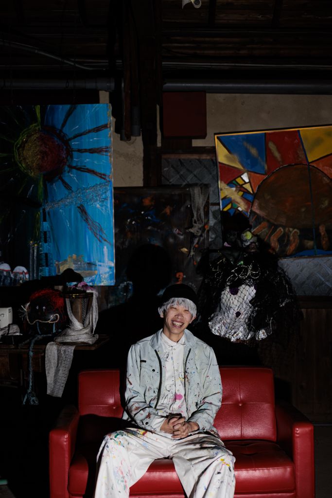 吉田凱一 アトリエにて